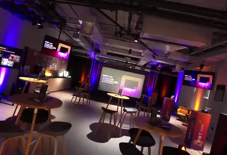 Bybit, Event venue; frame from the archived IUM project film. Source: https://iumlabs-web.vercel.app/media/home-video/bybit.mp4