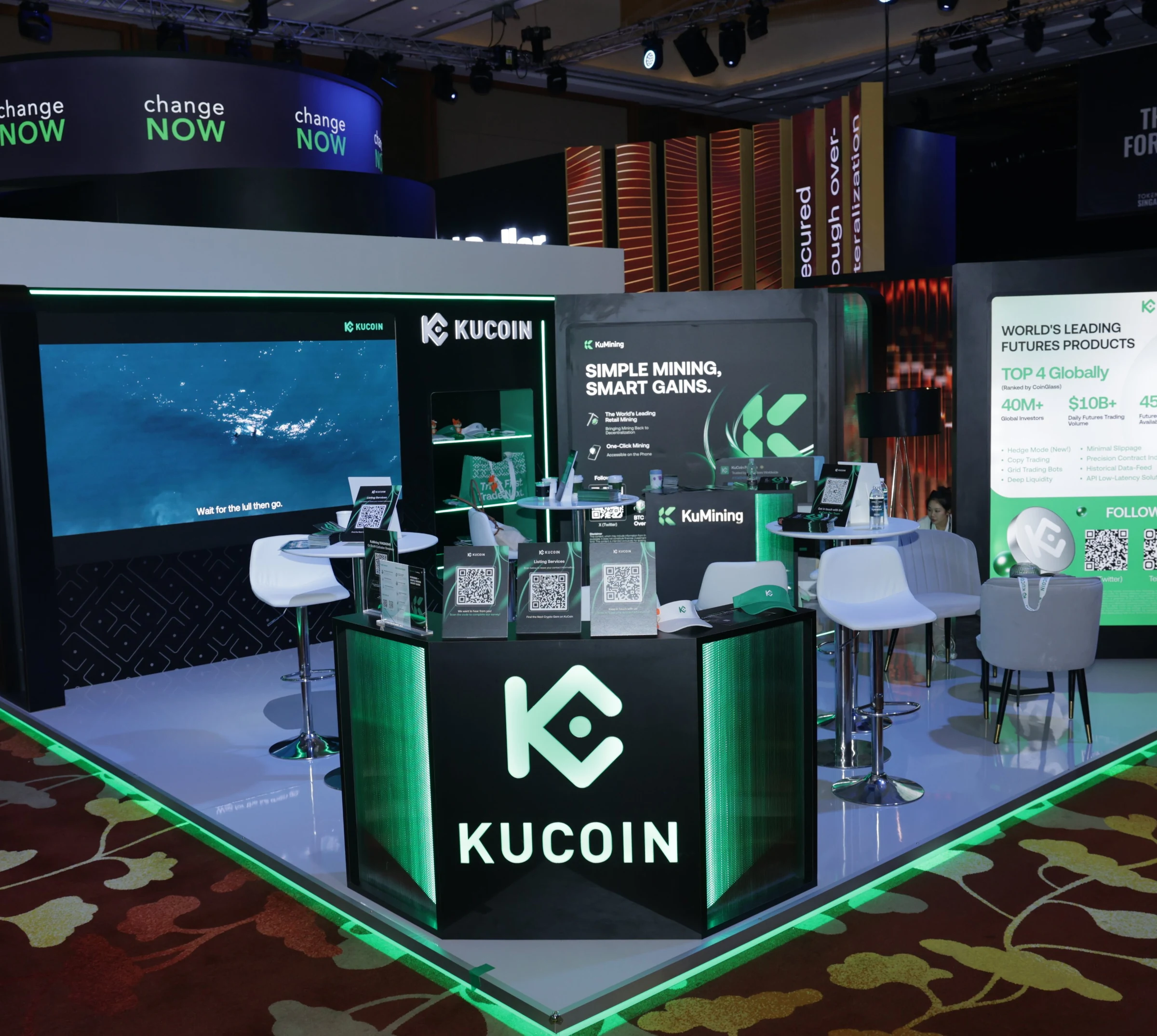 KuCoin booth · TOKEN2049 Singapore 2025